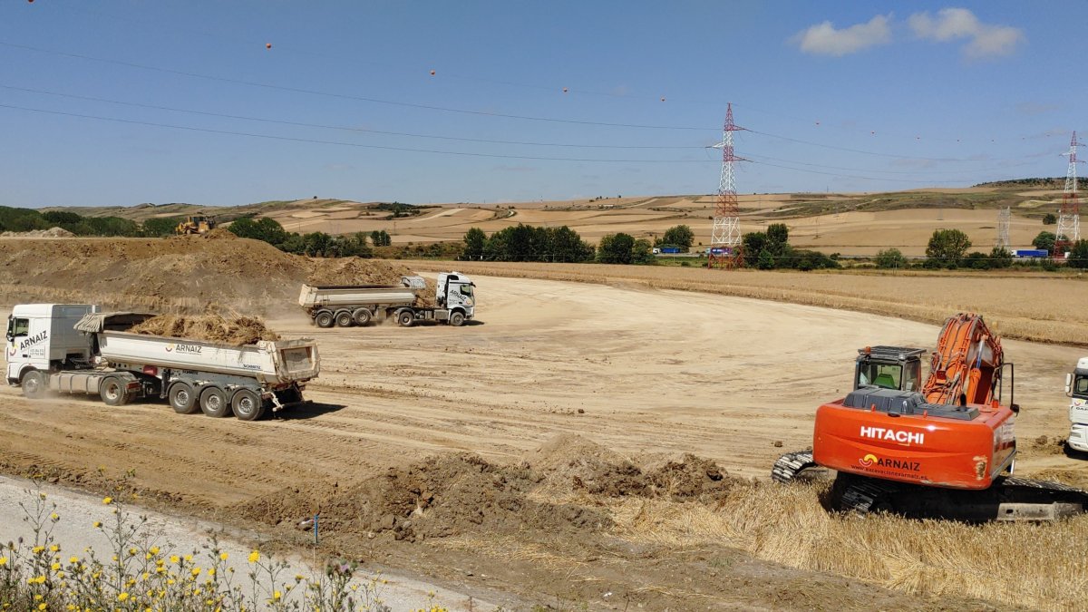 Imagen de los trabajos en la zona. MINISTERIO DE TRANSPORTES