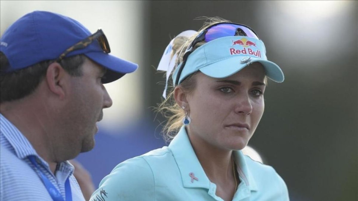Lexi Thompson, visiblemente afectada tras su derrota en el 'play-off' ante So Yeon Ryu-GARY A VASQUEZ