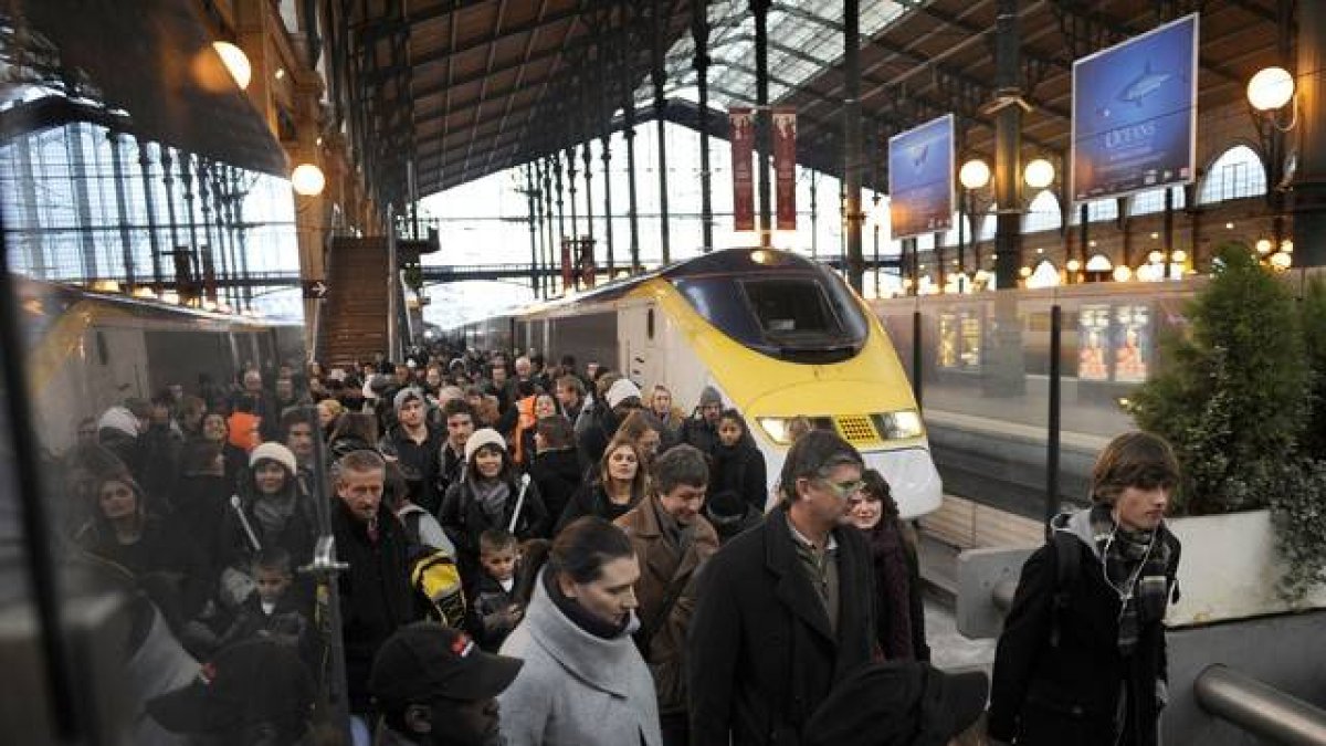 Estación del Norte de París.-AFP