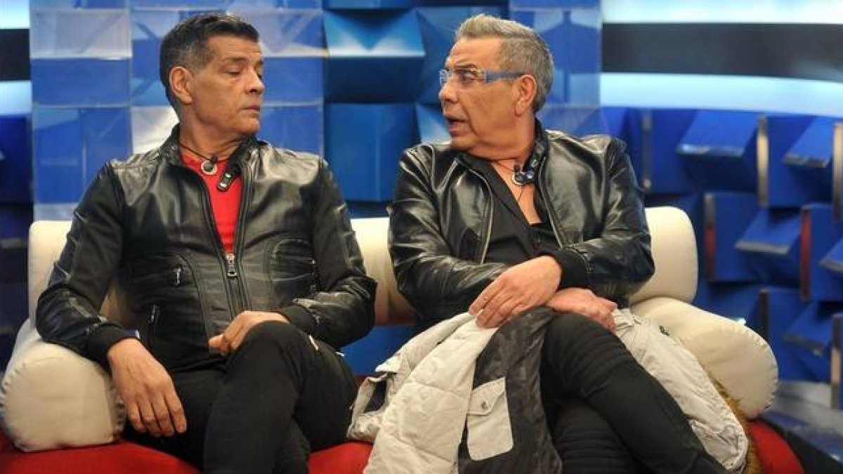 José y Juan Salazar, Los Chunguitos, en un momento del programa 'Gran hermano vip'.-