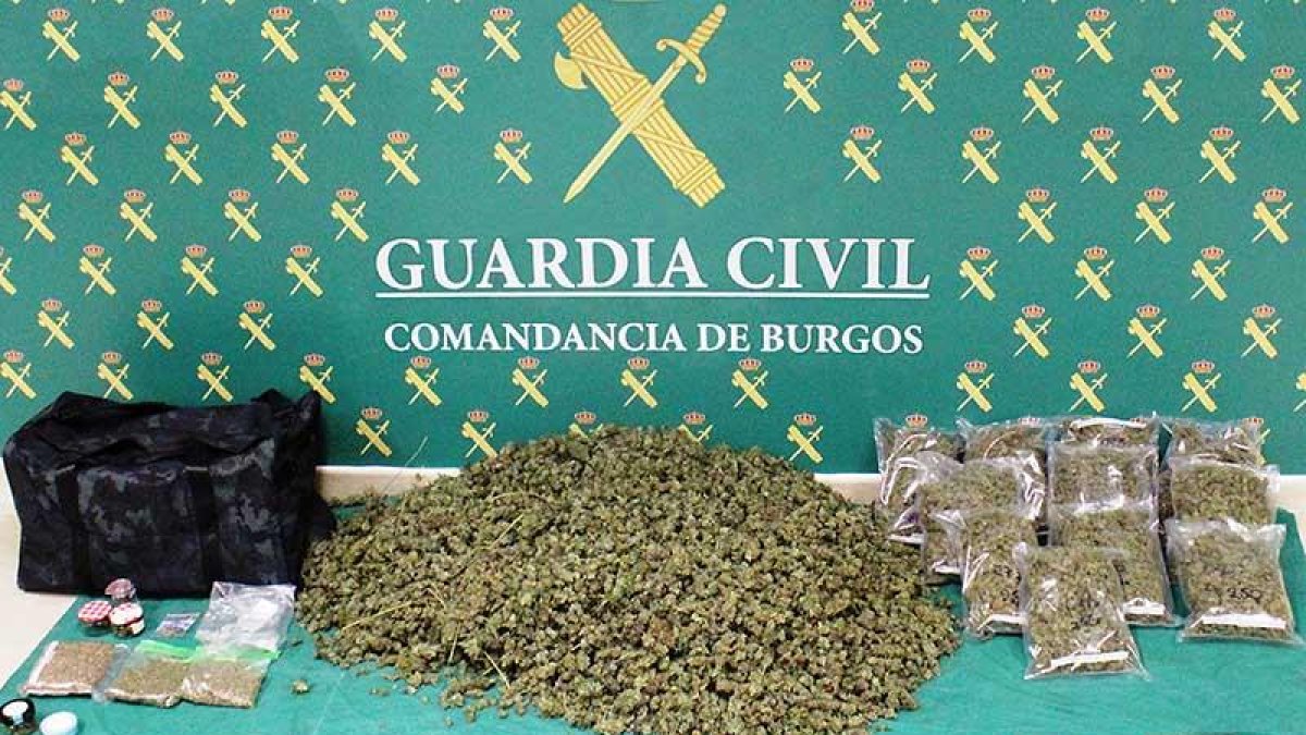 Droga incautada por la Guardia Civil.-ECB