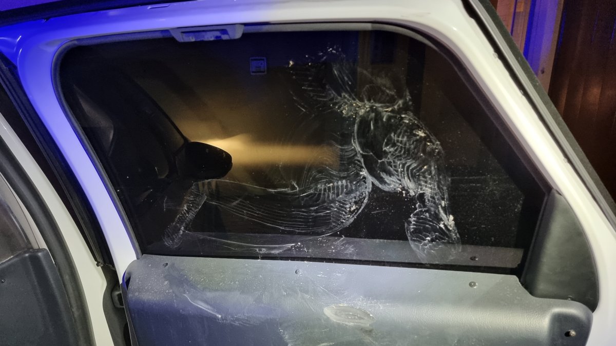 Agrede a los agentes y destroza la puerta de un coche patrulla. POLICÍA LOCAL