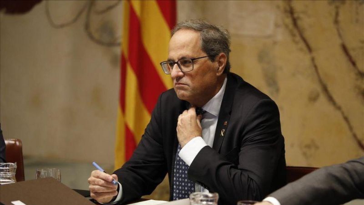 El presidente de la Generalitat, Quim Torra.-FERRAN NADEU