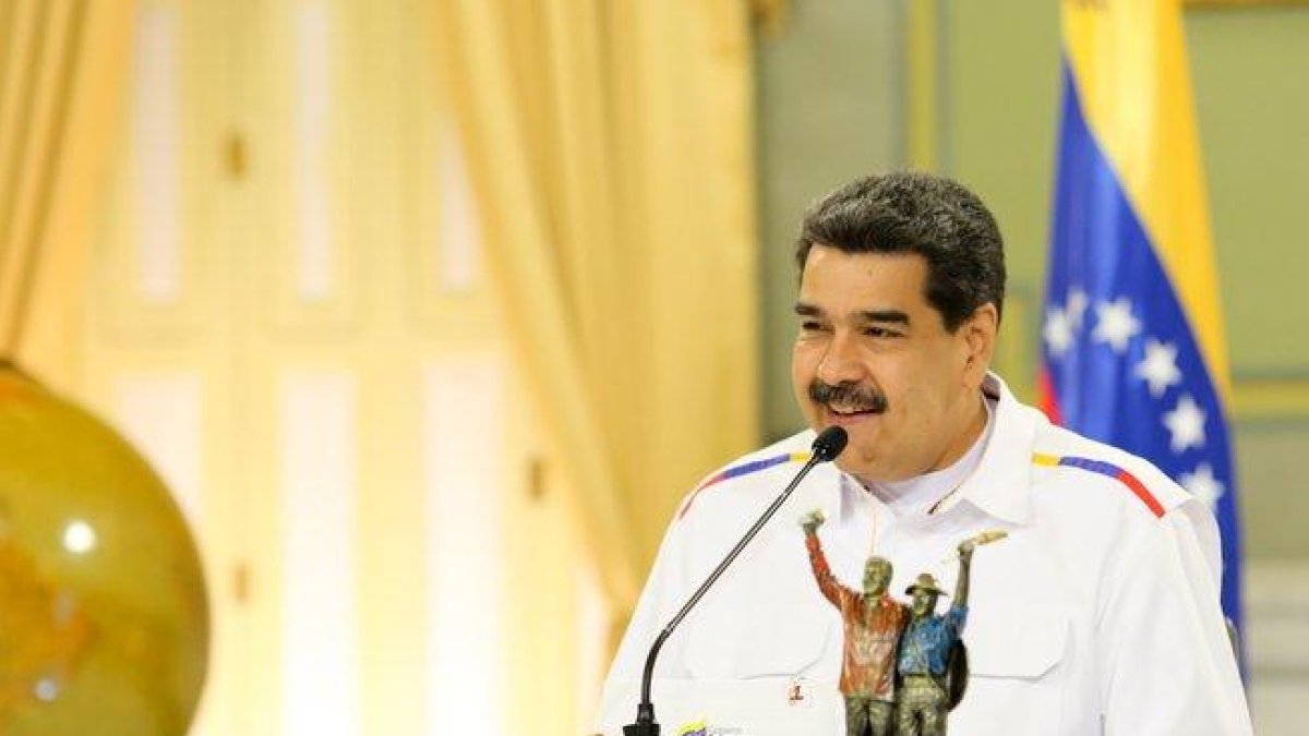 El presidente de Venezuela, Nicolás Maduro, presenta su plan minero.-VENEZUELAN PRESIDENCY