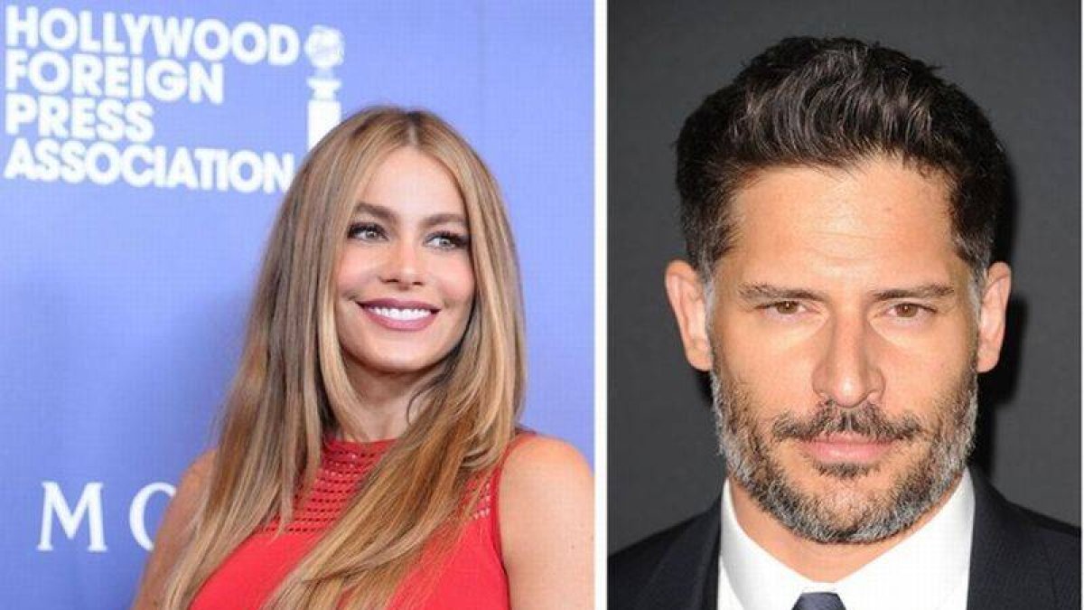 Sofia Vergara y su prometido Joe Manganiello.-Foto: AFP / ROBYN BECK