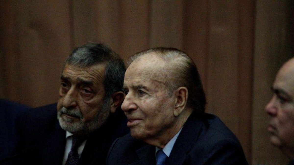 El expresidente Carlos Menem durante una audiencia en Buenos Aires, Argentina.-EFE