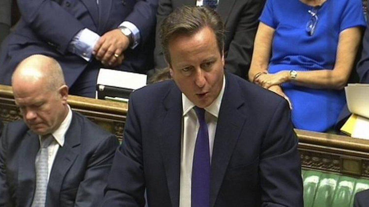 David Cameron en la Cámara de los Comunes.-Foto: EFE