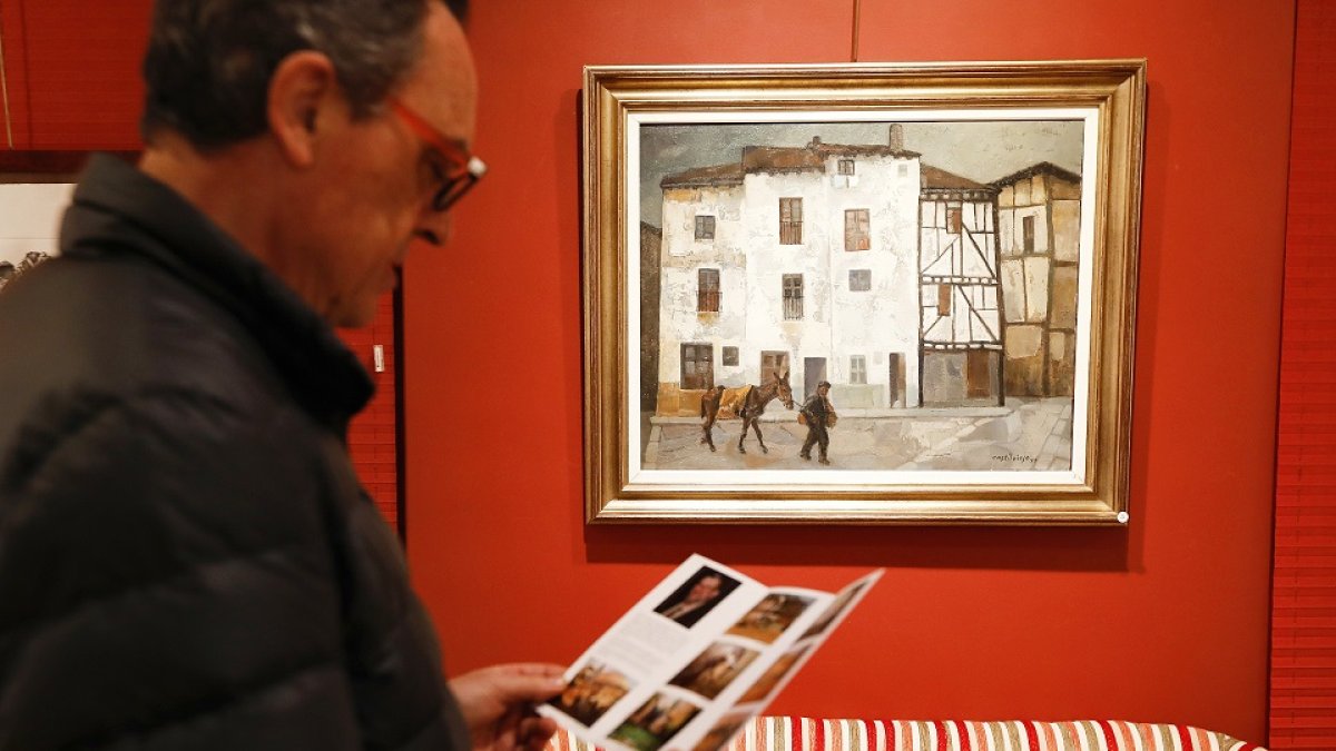 José María García, Castilviejo, siempre se definió como un pintor de pueblo. Fue su refugio e inspiración. - J. M. LOSTAU