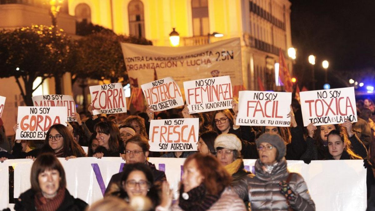 Momento de la manifestación celebrada el pasado 25 de noviembre.-ISRAEL L. MURILLO