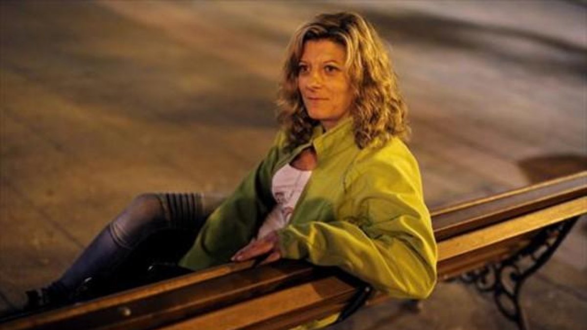 Olga Aranda, en Madrid, ayer.-JOSÉ LUIS ROCA