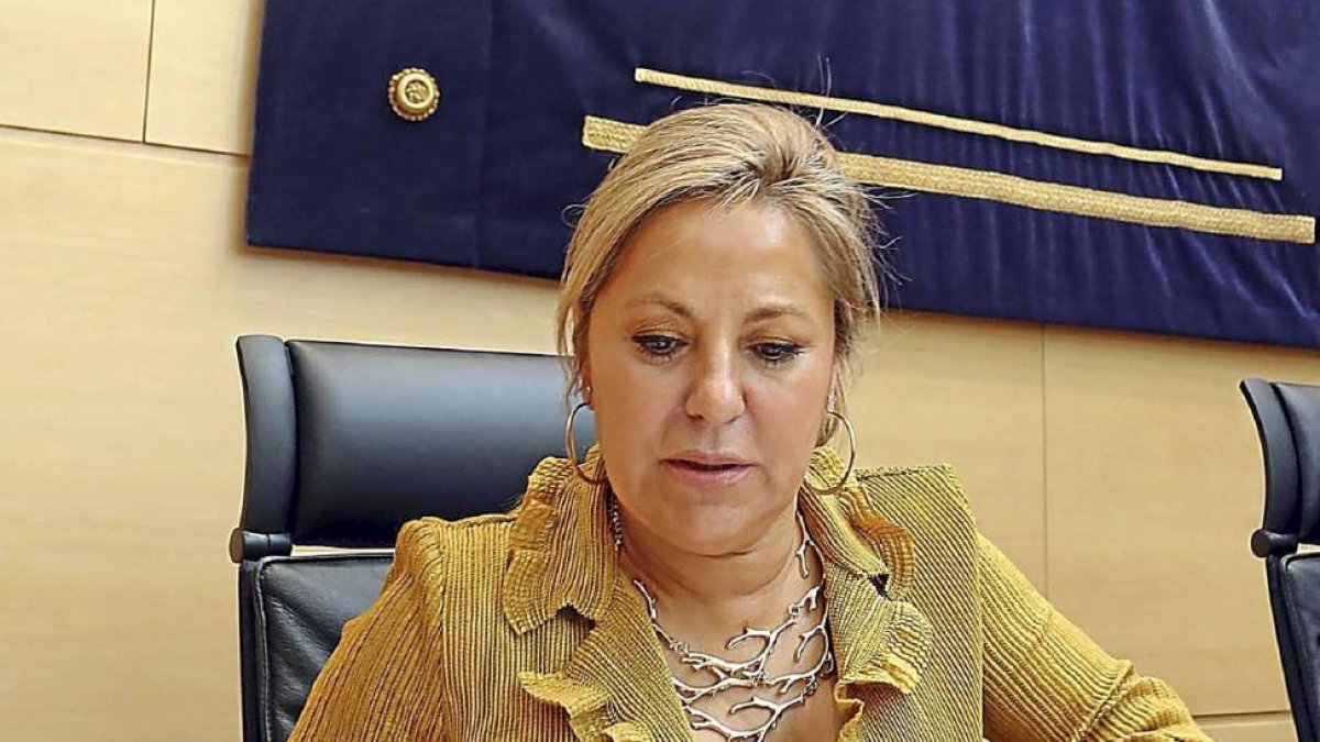 Rosa Valdeón en la Comisión de las Cortes-Ical