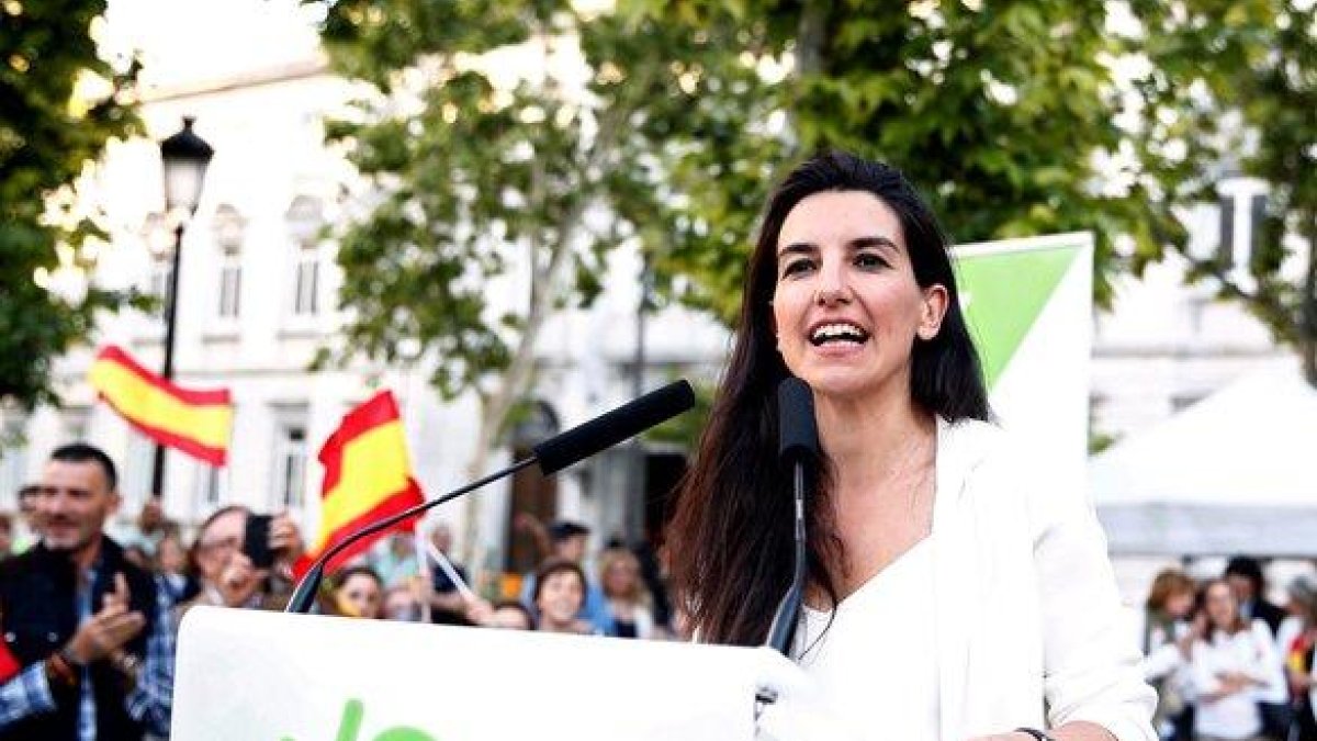 La portavoz de Vox en la Asamblea de Madrid, Rocío Monasterio.-EFE
