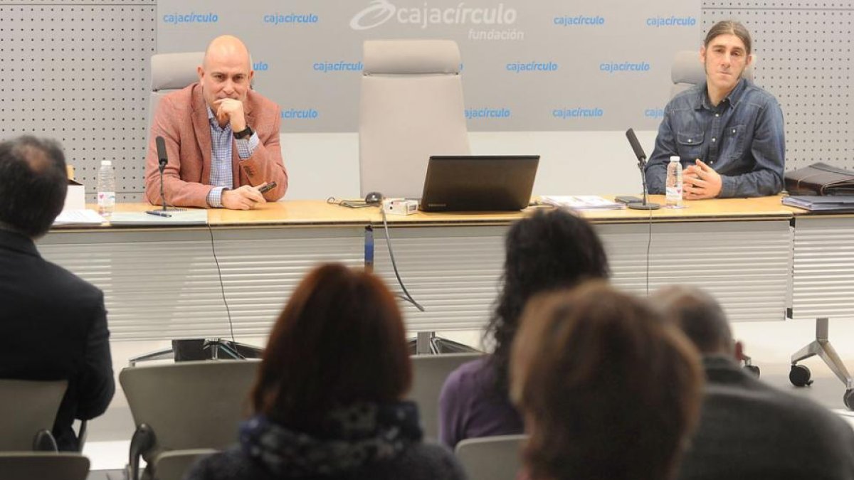 Un momento de las jornadas en las que intervinieron Francisco Hernansanz (dcha.) y Ricardo Pizarro (izq).-I. L.M.