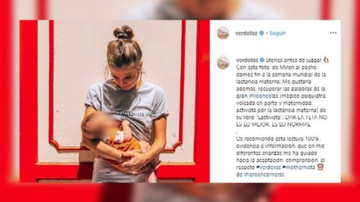 Verdeliss reivindica el papel de la lactancia materna.-