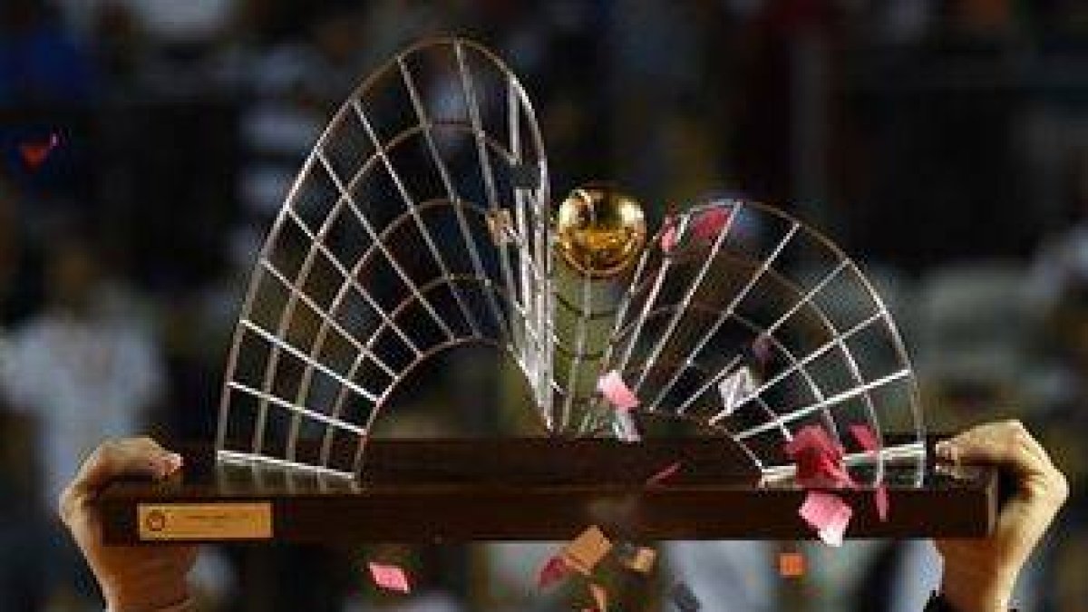 David Ferrer, con el trofeo que lo acredita como ganador del Abierto de Río.-Foto: AFP / VANDERLEI ALMEIDA