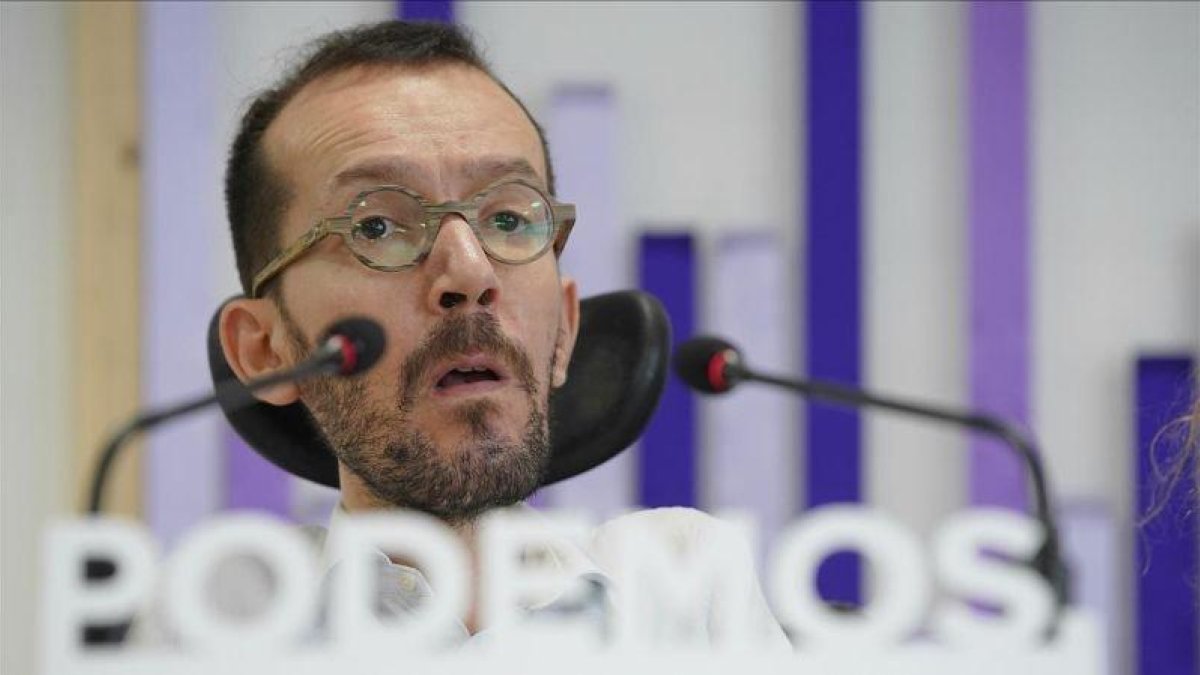 El secretario de Organización de Podemos, Pablo Echenique.-JOSE LUIS ROCA