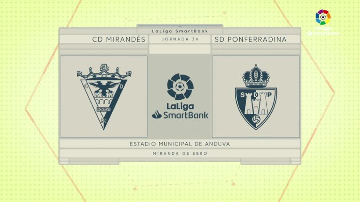 VIDEO: Resumen Goles Mirandés - Ponferradina - Jornada 34 - La Liga Santander