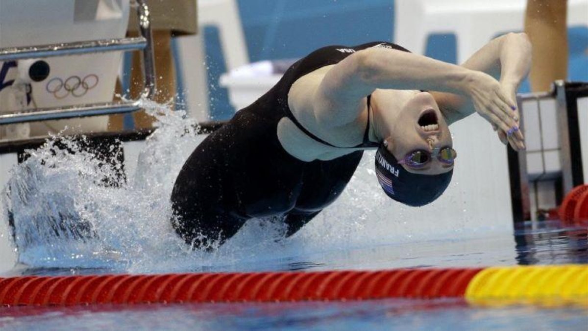 Missy Franklin, durante los Juegos de Londres del 2012.-EL PERIÓDICO