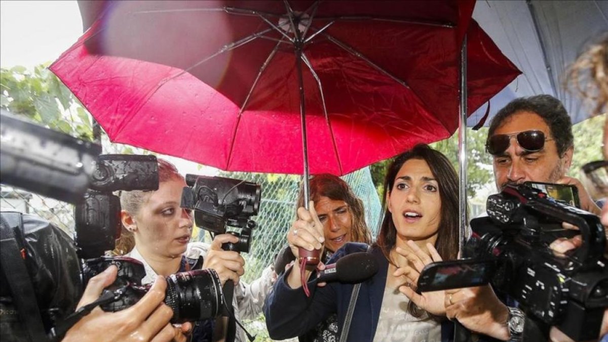 La nueva alcaldesa de Roma ,Virginia Raggi.-Fabio Frustaci