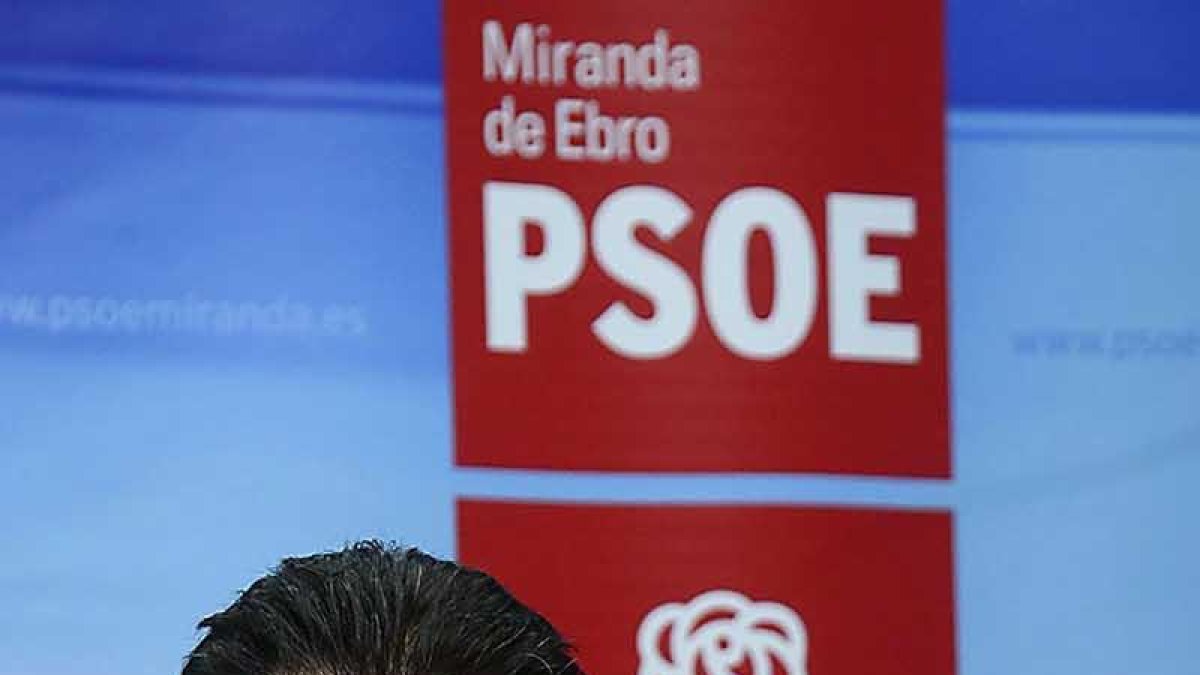 Luis Tudanca en Miranda.-ICAL
