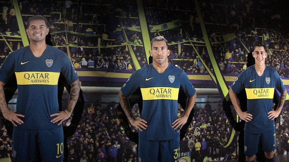 Efigies de los jugadores de Boca Juniors-