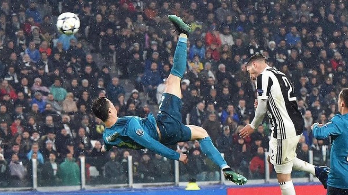Hace exactamente un año, en Turín, Cristiano Ronaldo marcó uno de los goles más espectaculares con la camiseta del Real Madrid.-EFE / ANDREA DI MARCO