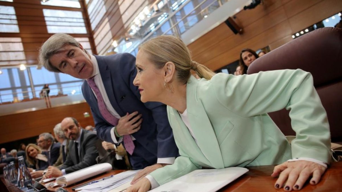 Cristina Cifuentes, en la Asamblea.-/ JOSE LUIS ROCA