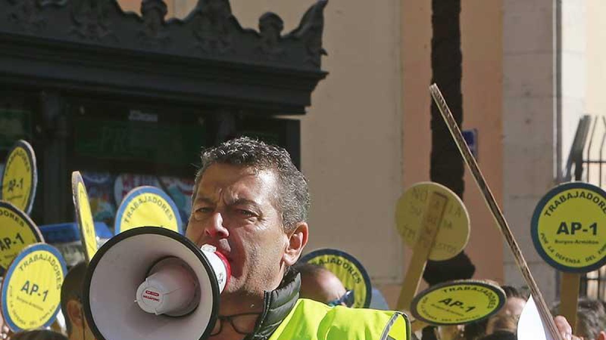 Jesús Alberto Mateo, portavoz del comité de empresa de Europistas.-RAÚL G. OCHOA
