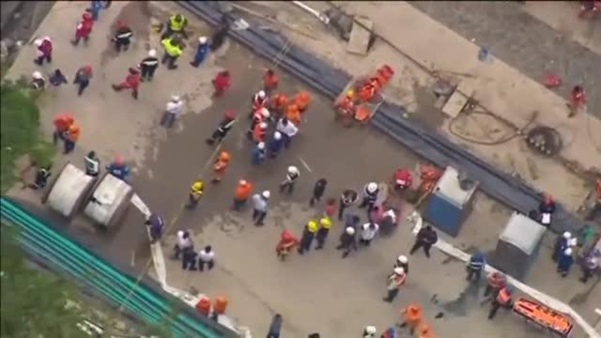 Desplome de un viaducto en construcción en Colombia.-/ ATLAS