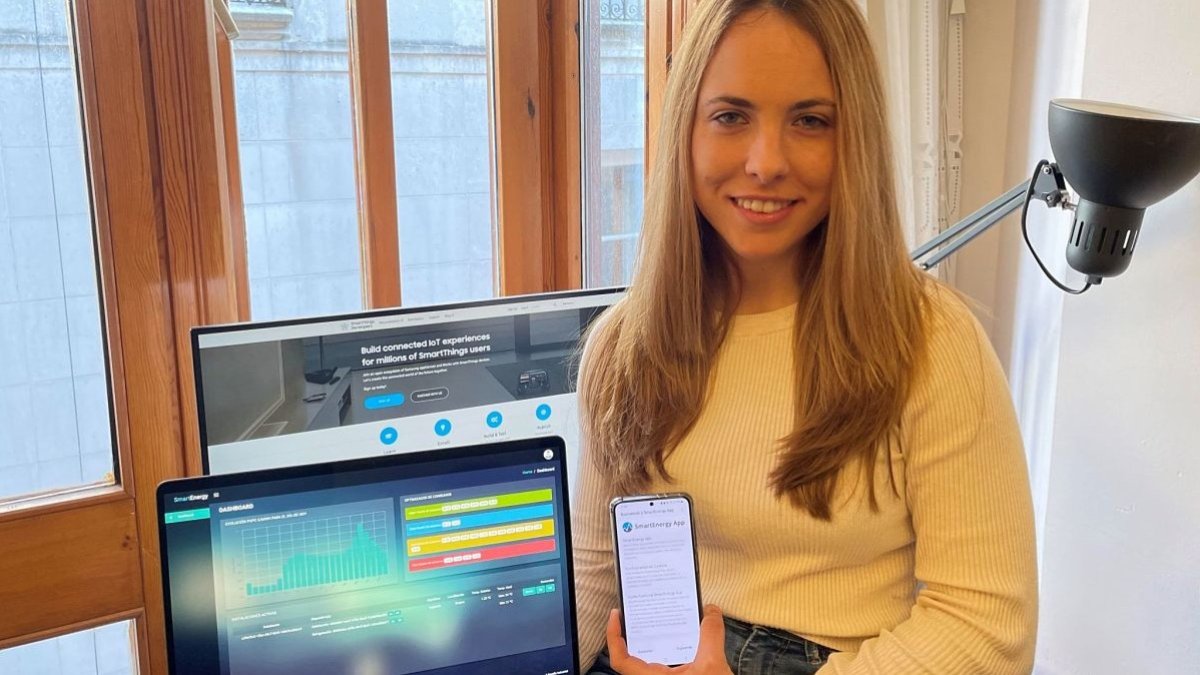 Gema Arnáiz, ganadora del II Desafío Industrial de POLO positivo con 'Smart Energy APP'. ECB