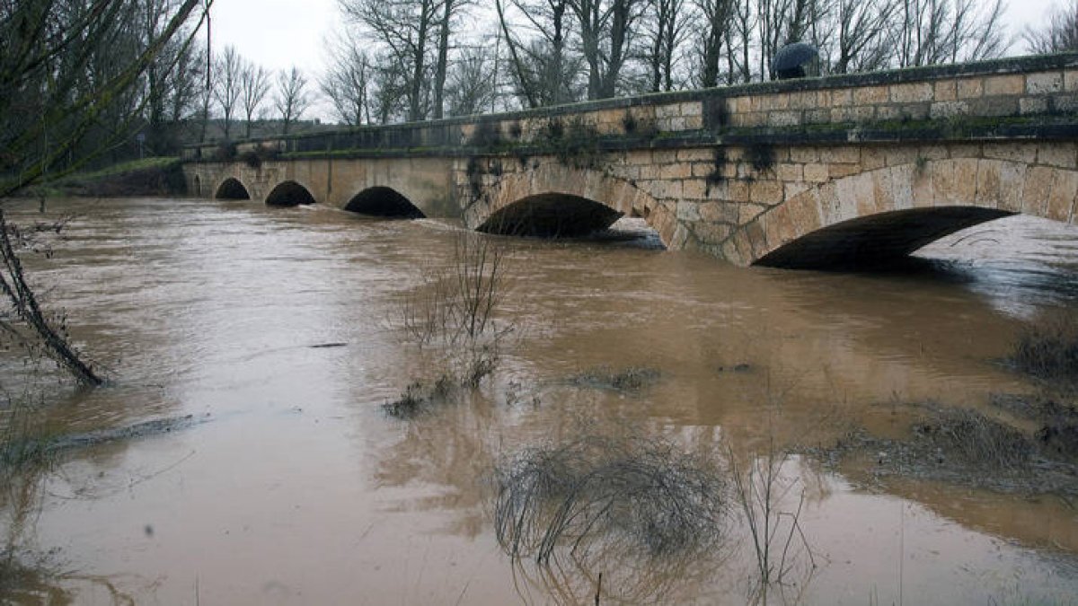 El infractor fue sorprendido pescando en el río Arlanza. ECB