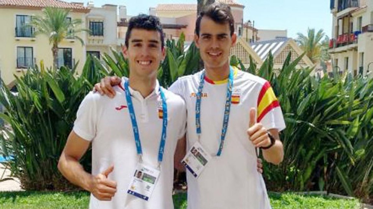 Jesús Gómez y Dani Arce llegaron a Tarragona el pasado lunes-ECB