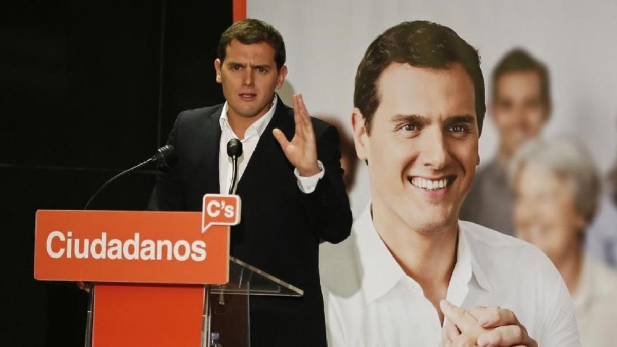 Albert Rivera, en un acto en Sevilla el pasado jueves.-EFE / JOSÉ MANUEL VIDAL