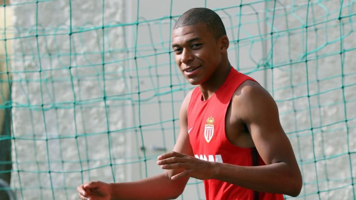 Kylian Mbappe, jugador del Mónaco.-VALERY HACHE (AFP)