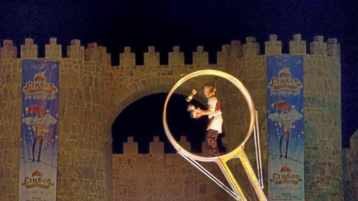 Festival internacional de circo, ‘Cir&Co’, en Ávila el año pasado.-EL MUNDO