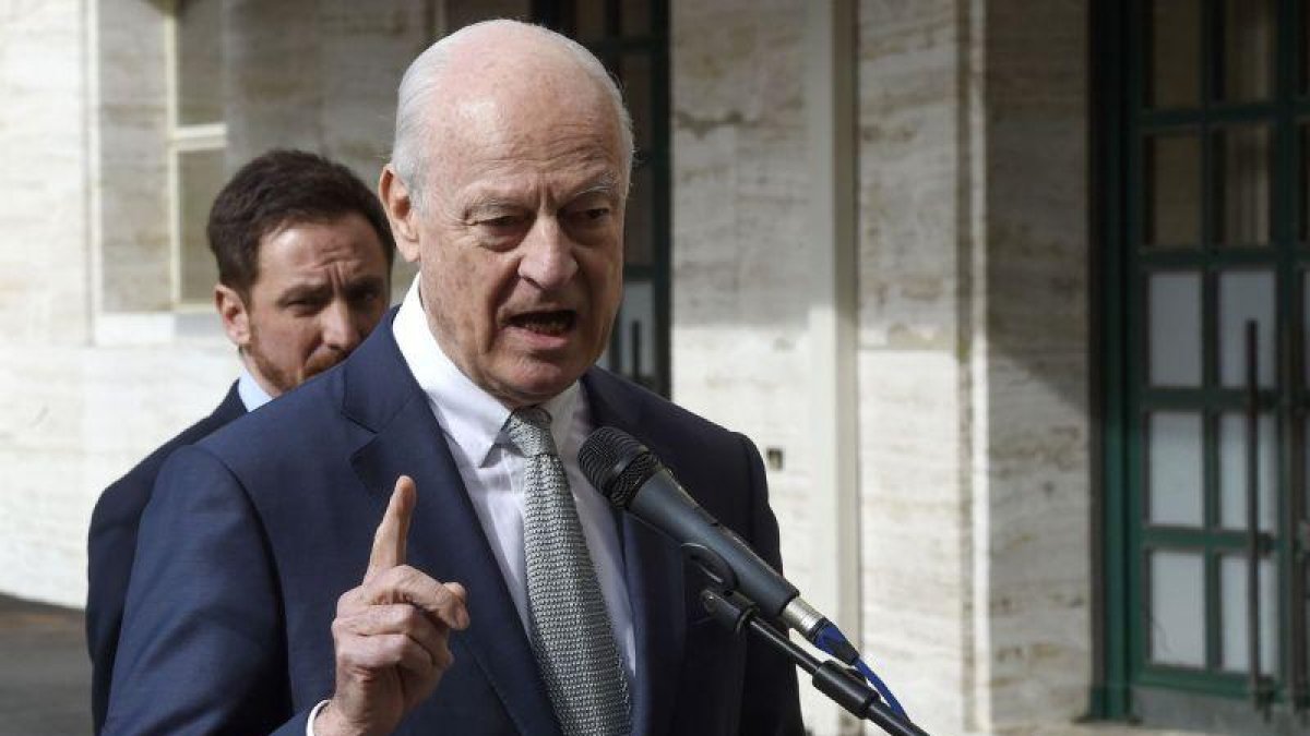 El enviado especial de la ONU, Staffan de Mistura.-PHILIPPE DESMAZES / AFP