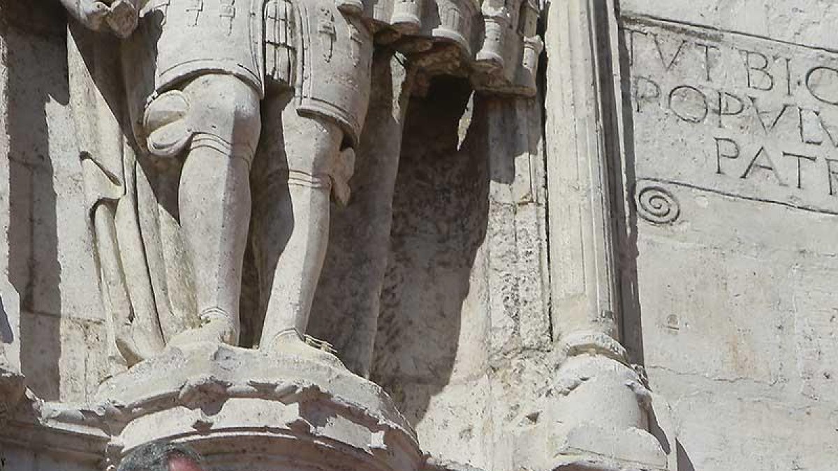 Jesús Aguilar antes de la lectura del pregón.-RAÚL G. OCHOA