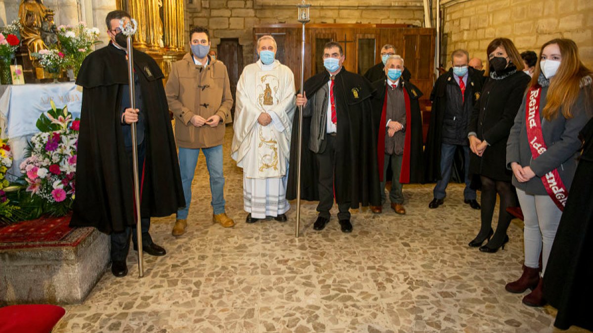 Celebración de la fiesta de Las Candelas, en Gamonal, en 2021. SANTI OTERO