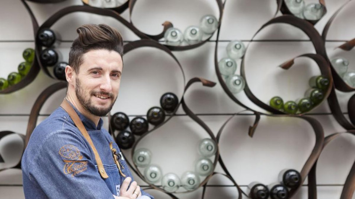 El cocinero David Izquierdo.-DIEGO PELÁEZ