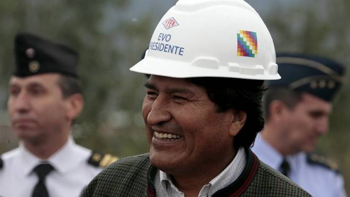 Evo Morales atendía a un acto público este lunes.-Foto: YOUTUBE