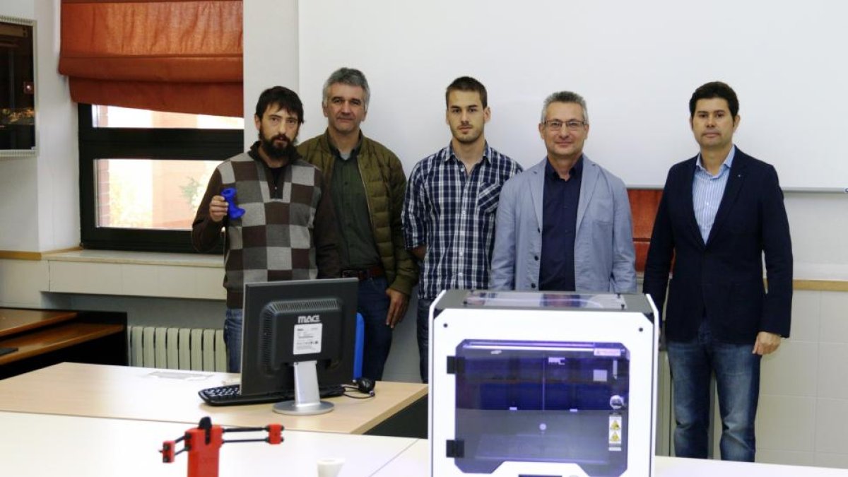 Rubén Ferrero, José Manuel Gonzalo, José María Rivera, Francisco Jesús Rodríguez y José Antonio Rodríguez-Altonaga en la Universidad de León.-EL MUNDO