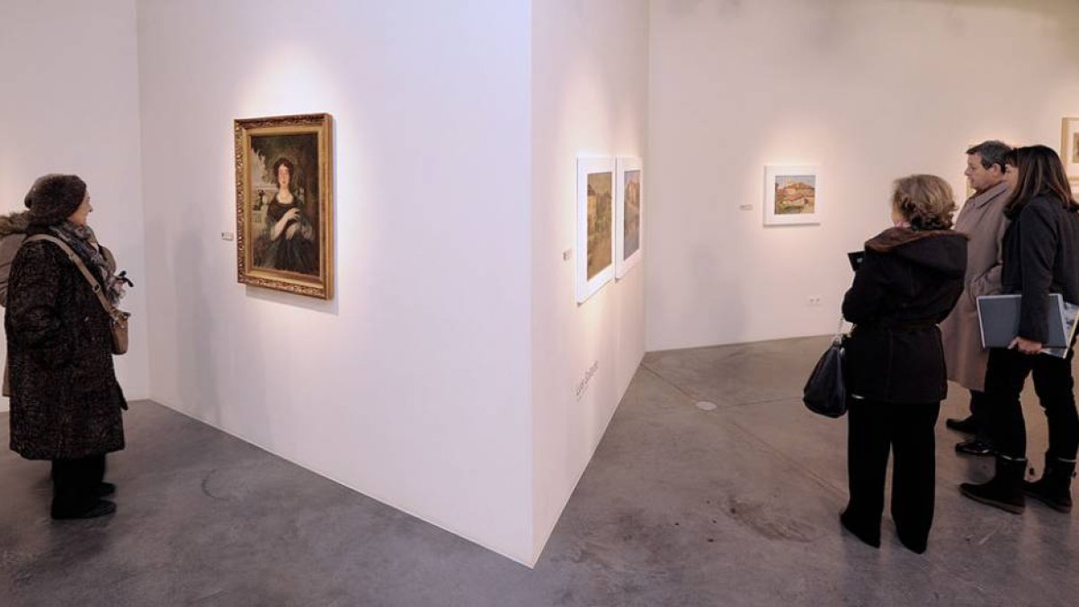 Un momento de la inauguración de la exposición ‘Academicus’-Israel L. Murillo