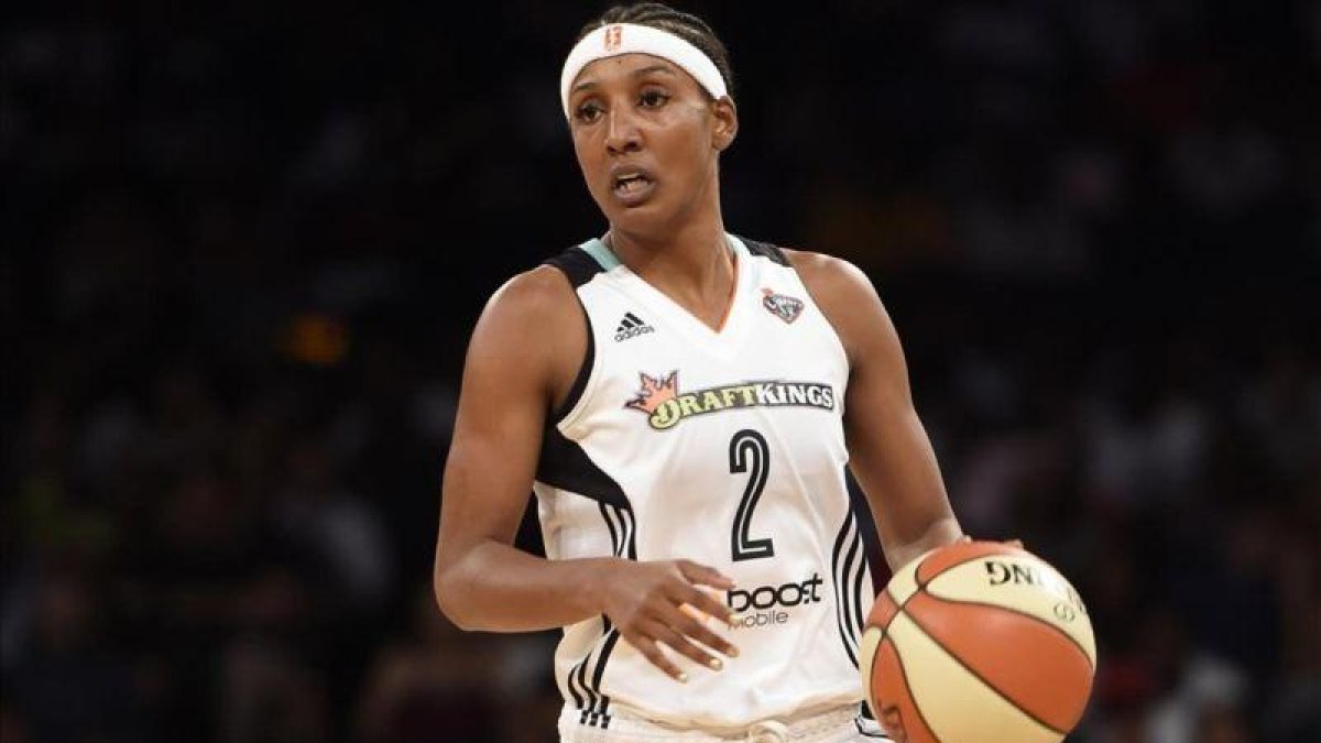 Candice Wiggins con la camiseta de su último equipo (New York Liberty).-AP / KATHY KMONICEK