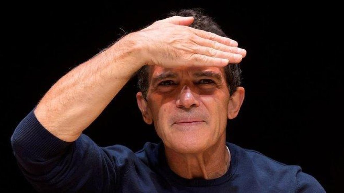 Antonio Banderas, en su encuentro con la prensa tras el pase especial de ’A Chorus Line’, este miércoles.-EFE