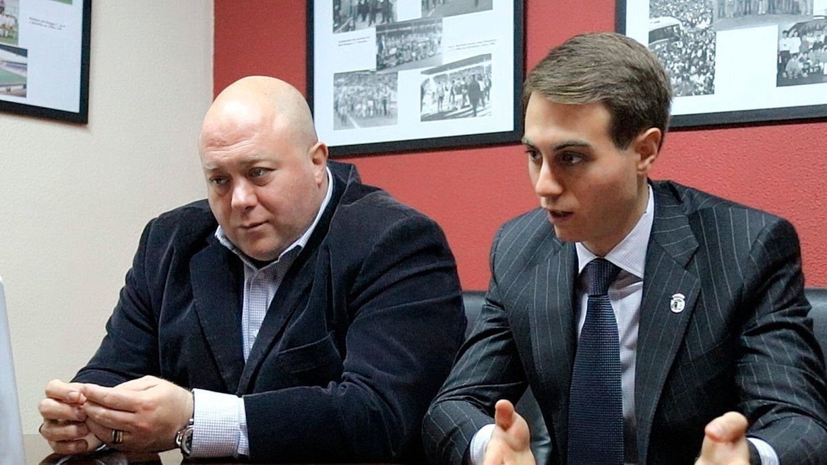 Antonio y Franco Caselli, máximos accionistas del Burgos CF. BURGOS CF