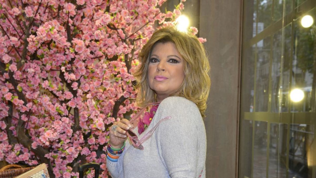 La colaboradora de Tele 5 Terelu Campos.-