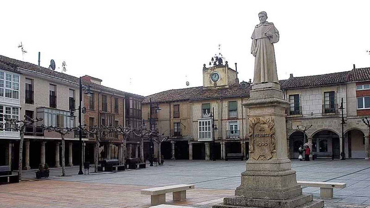 Vista general de la plaza de Villadiego.-ECB