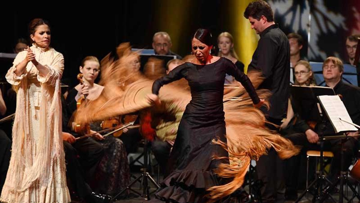 Imagen del espectáculo flamenco que acompañará la interpretación de ‘El amor brujo’ .-CAMPIANA