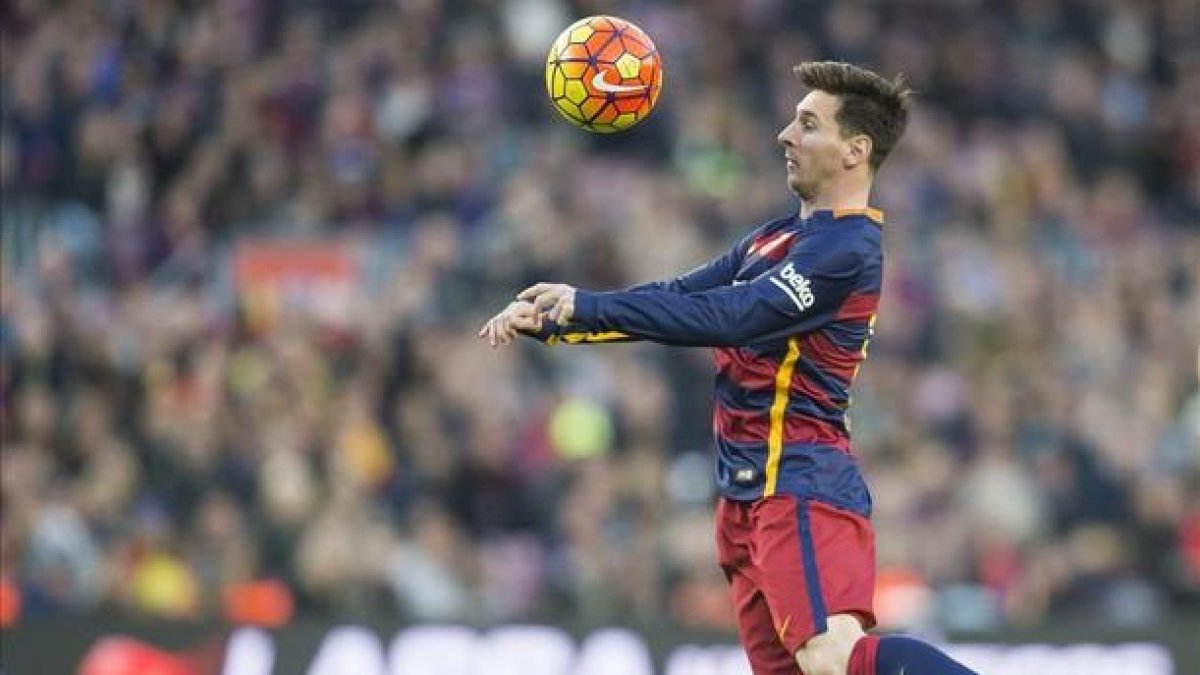 El delantero del Barça Leo Messi.-JORDI COTRINA