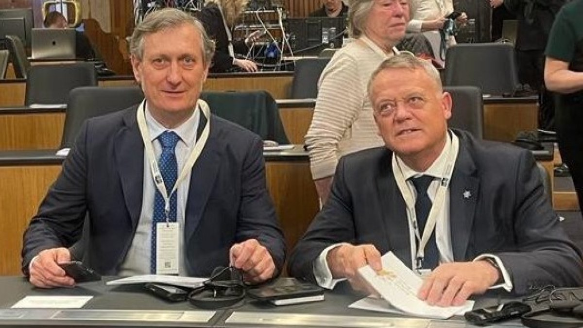 Lorenzo Rodríguez y Ángel Palomino, director del proyecto. ECB